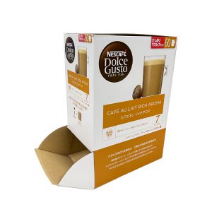 corrugated box nescafe dolce gusto