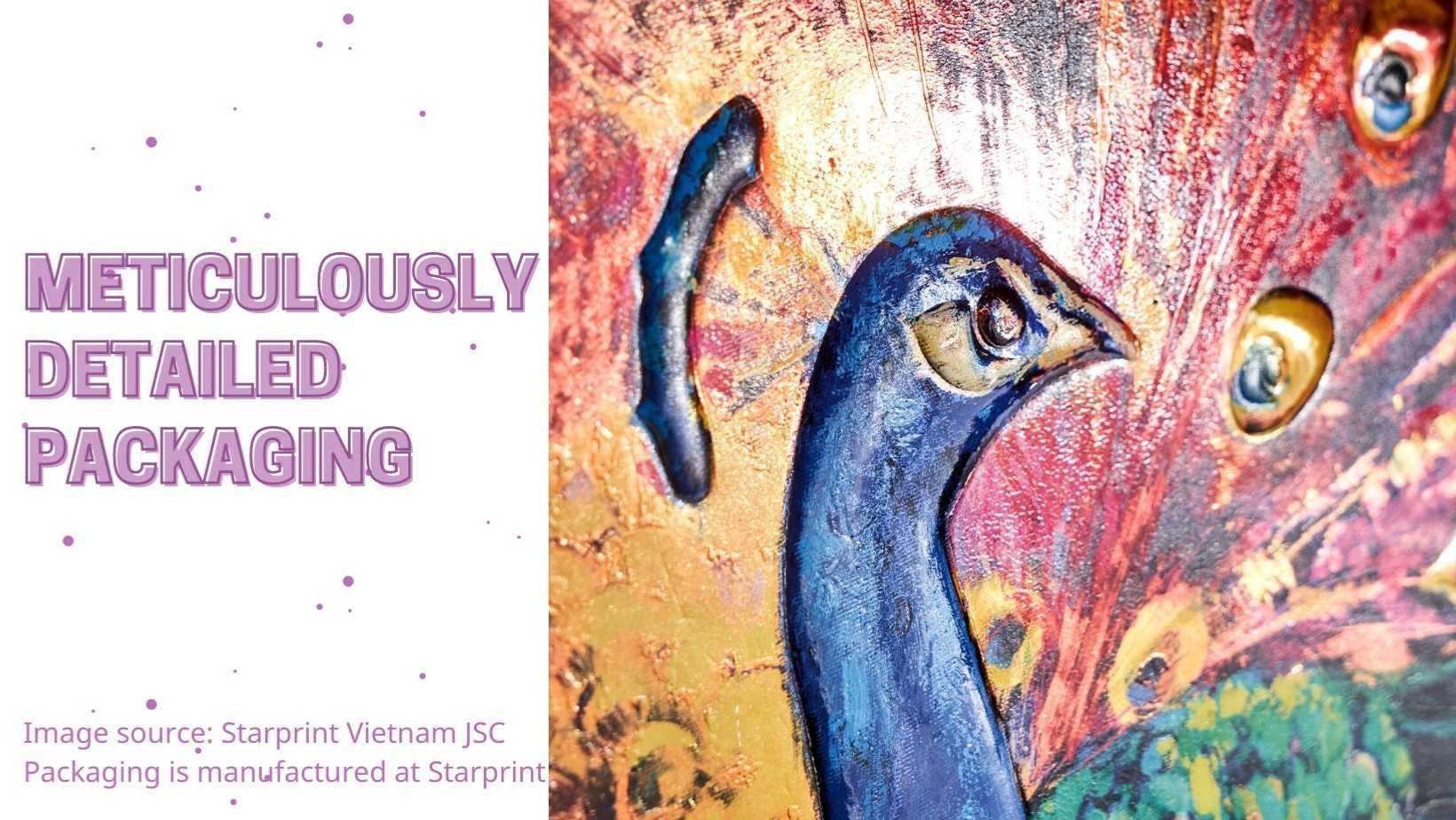 meticulously detailed packaging