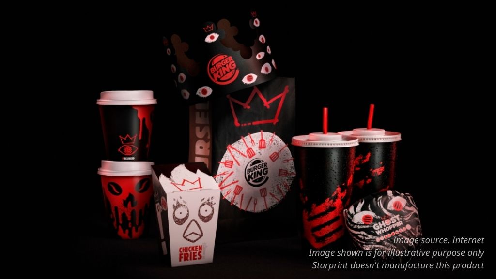 burger king halloween packaging