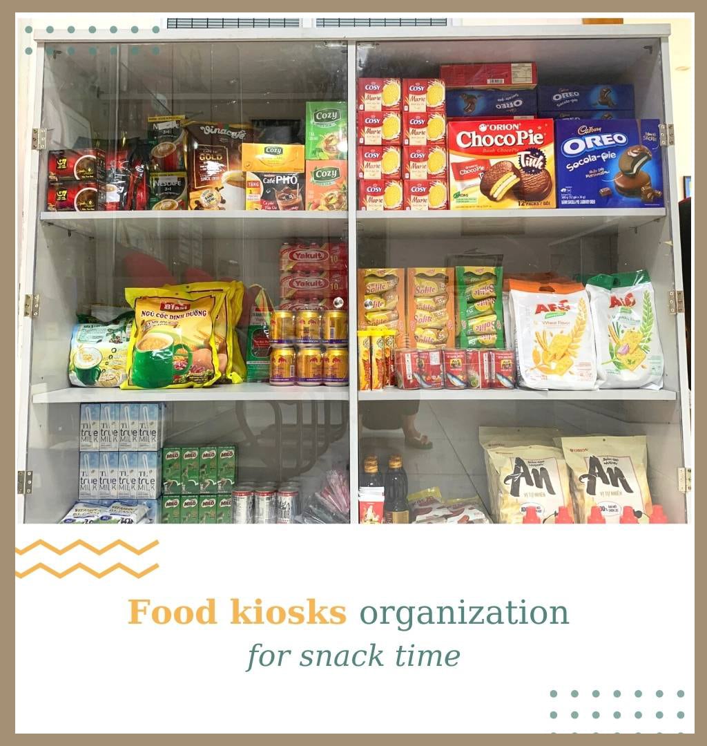 food kiosks organization for snack time