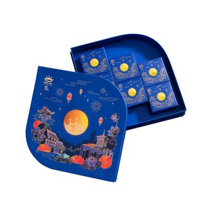 rigid box kinh do mooncake 12 blue
