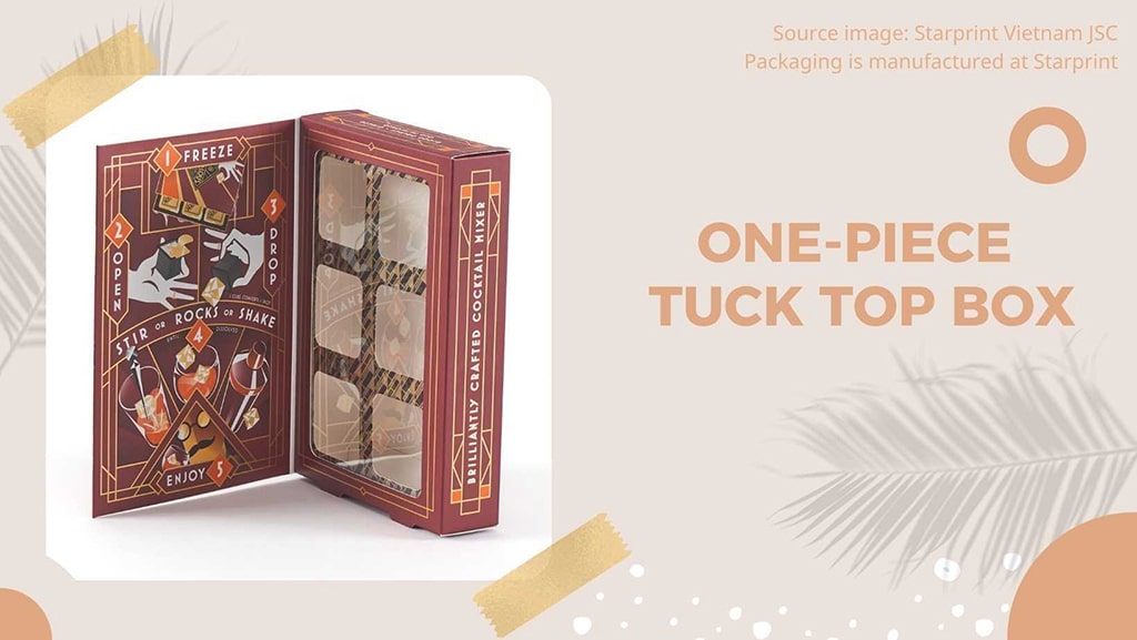one-piece tuck top box