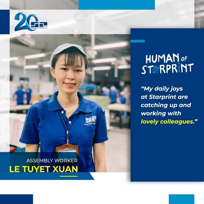 assembly worker - the joy when working at Starprint