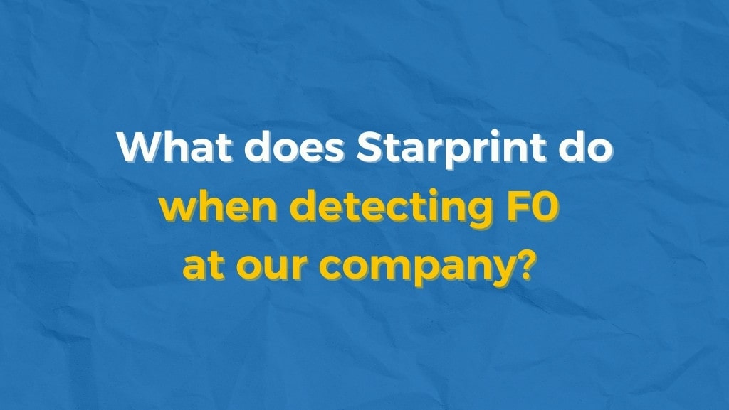 detecting F0 at factory