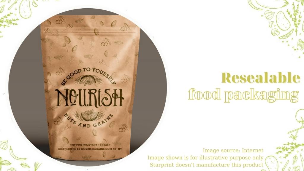 resealable food packaging